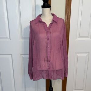 Studio 1940 Lavender Button Up Blouse